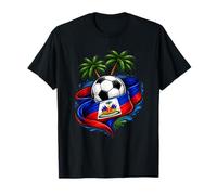 Haiti Soccer 2026 Drapeau haïtien pour Fan de Football des Caraïbes T-Shirt