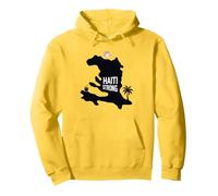 Haiti Strong - Graphique de l'île Tropicale Haitian Pride Sweat à Capuche, Unisexe pour Adultes, Citron, M