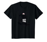 Haiti Strong - Graphique de l'île Tropicale Haitian Pride T-Shirt, Enfant, Noir, 3 Ans