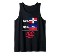 Haïtian Plus Mélange de Drapeaux dominicains Débardeur