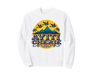 Haïtian Pride Ayiti Cherie Art au Paradis Tropical Sweatshirt