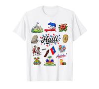 Haitian Pride Culture Heritage Outfit Idea Haïti Flag Kids T-Shirt