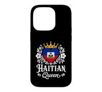 Haitian Queen Haiti Flag Proud Haitian Woman Coque pour iPhone 14 Pro