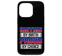 Haïtien de naissance fière par choix Haiti Pride Coque pour iPhone 13 Pro