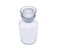 haituoyizhan 1 bocal en verre transparent de 30 ml, 60 ml, 125 ml, 250 ml, 500 ml, 1 000 ml, 2 500 ml, pour réactif de laboratoire chimique (125 ml)