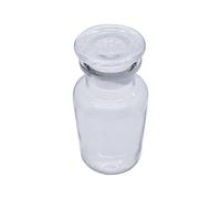 haituoyizhan 1 bocal en verre transparent de 30 ml, 60 ml, 125 ml, 250 ml, 500 ml, 1 000 ml, 2500 ml, pour réactif de laboratoire chimique, flacon en verre à large ouverture (250 ml)