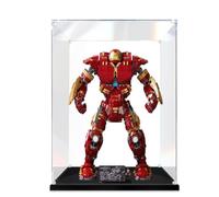 HAIWENFEIQI Cette boîte de présentation en acrylique est adaptée pour Lego 76210 Iron Man Anti-Hulk Armor - Boîte cadeau transparente (modèle non inclus) (3 mm)