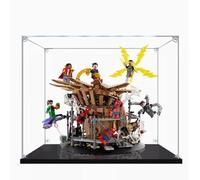 HAIWENFEIQI Vitrine en acrylique pour Lego 76261 Spiderman Armageddon, boîte de présentation transparente anti-poussière compatible avec kit de construction Lego 76261, (modèle non inclus) 25 x 25 x