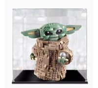 HAIWENFEIQI Vitrine en acrylique pour Lego Baby Yoda 75318, boîte de présentation transparente anti-poussière compatible avec le kit Lego 75318 (modèle non inclus) (2 mm)