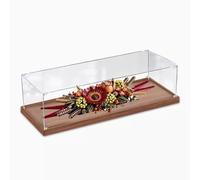 HAIWENFEIQI Vitrine transparente en acrylique pour modèle Lego 10314 - Motif floral - Étanche à la poussière - Compatible avec Lego - 3 mm