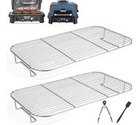 HAIWILL Lot de 2 grilles de cuisson en acier inoxydable pour Ninja Woodfire OG850EU OG901EU Ninja Woodfire XL - Compatible avec les barbecues Ninja Woodfire XL et Most Smoker - Accessoires Ninja