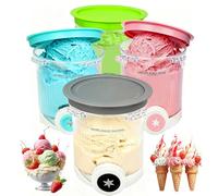 HAIWILL Lot de 4 pièces de rechange pour récipient Ninja Swirl NC701EU 480 ml, sans BPA, passe au lave-vaisselle, compatible avec les récipients Ninja Creami Swirl, pour accessoires de sorbetière