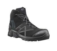 HAIX CONNEXIS Safety+ GTX mid/black-black: Botte S3-CONNEXIS avec construction de semelle innovante pour les activités de plein air. UK 7.5 / EU 41.5