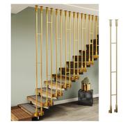 HAIXHX Garde Corps Exterieur Balustres D'escalier, Balustres Modernes pour Couloirs Intérieurs, Barres D'appui sur Mesure pour Balcons/greniers/Villas(Glod,35cm/13.8in/1.1ft)