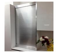 HAIXHX Porte AccordéOn Interieur Porte à Rideau en Alliage d'aluminium pour Armoire de Cuisine, kit de Porte coulissante Flexible à Rouleau Droit et Rabattable pour Camping-Car(50x65cm (19.7x25.6))