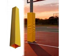 HAIXHX Rembourrage pour Panier de Basket pour Poteau carré, Rembourrage de sécurité Robuste pour Poteau pour Garage/Parking/Salle de Sport(Yellow,8.5X8.5(21X21CM))