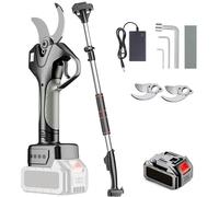 HAIYAETONG SéCateur à Perche sans Fil 2 en 1, SéCateur éLectrique, SéCateur à Perche Alimenté par Batterie pour L'éLagage des Arbres, SéCateur éLectrique De 1,7 Pouces 1*Battery