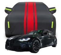 HAIYUN Housse de Voiture Complète pour BMW M3 Touring Competition xDrive 2024 2025, Étanche/Anti-Rayures/Anti-UV Bâche de Voiture, Respirante Couverture,A-Black-Red