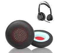 HAIZEEN Coussinets d'oreilles compatibles avec Le Casque Plantronics Voyager Focus UC B825 Coussin de Remplacement pour Oreille (Cuir Protéiné/Mousse à Mémoire)