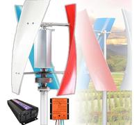 HaiZethonic 9000w sans Bruit Générateur De Turbine à Vent D'axe Vertical, Lévitation Magnétique éolienne,avec Contrôleur Mppt, pour L'éclairage De La Rue Domestique 3color-12V