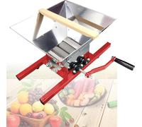 HaiZethonic Broyeur Manuel pour Vin Et Fruits,Broyeur à Fruits pour Vin,Broyeur en Acier Inoxydable avec Entonnoir Surdimensionné De 7 litres,pour Raisins/Pêches/Prunes/Agrumes Grapes