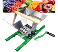 HaiZethonic Broyeur Pommes,Broyeur Raisins Manuel Grande Capacité 7 L,Broyeur Fruits en Acier Inoxydable pour Pommes Et Vin,Broyeur Cidre Maison, Broyeur Et Pulpeur pour Fruits/Légumes Apples