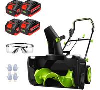 HaiZethonic Souffleuse à Neige électrique sans Fil, 40v/3500w 4batteries