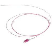 HAIZHI 50 pièces LC connecteur Pigtail 1.5 M monomode G657A2 multimode OM2/OM3/OM4/OM5 0.9mm LSZH Veste Fiber Optique Pigtail Personnalisable(LC UPC OM4)