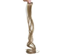 HAJHI Bouclé Extension Cheveux Clip Une Seule Pièce Sans Couture Hair Tinsel 6/12 Pièces Fée Meche Cheveux Colorées Les Jours Pour Les Mariages(6pcs,Grey C)