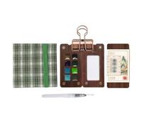 HAJHI Compact Kit De Peinture Aquarelle De Chinois Ensemble De Peinture Aquarelle Portions Pour Artistes Débutants Solide Tremper Et Peindre(8 colours-B-4PCS-A)