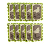 HAJHI Double Face Transparent Cadre Magnetique Pour Réfrigérateur 10 Pièces étanche Réutilisable Cadre Magnetique Mural Pour Timbres Films(4 * 4cm,Green A - Wavy)