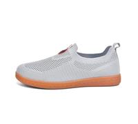 HAJHI Printemps été Tai Chi Chaussures Sans Lacets Chaussures De Taekwondo Unisexes Antidérapantes Semelle Chaussures Kung Fu Respirantes Pour Des Arts Martiaux(Gray,40 EU)
