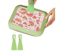 HAJHI Surgelé Machine à Glace Roulée Acier Inoxydable Sorbetière Instantanée Lavable Portable Machine à Yaourt Frit Pour Le Yaourt Sorbets Sashimis(21 * 26cm)