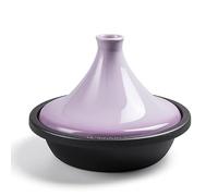 HAJHI Tajine Induction Fonte émail Mijoté Céramique Couvercle Tajine Marocain Usage Domestique pour Cuisinières à Gaz Plat Tajine Cuisine Sans Eau(Purple)