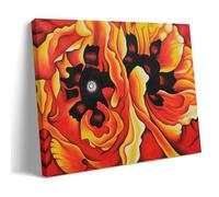 HAJIDEMA Georgia O'Keeffe Poster sur toile Motif coquelicots orientaux 20 x 30 cm