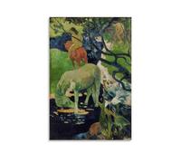 HAJIDEMA Paul Gauguin - Impression sur toile de peintures sur toile de cheval blanc, chambre à coucher, salon (50 x 75 cm)