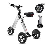 HajMyrdonyx Scooter À 3 Roues pour Adultes Moteur 250 W avec Batterie 36 V 8 Ah Et Interrupteur À Clé, Tricycle Électrique avec Marche Arrière, Scooter De Mobilité Pliable À 3 Vitesses, Écran LED