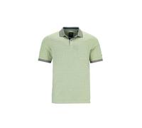 hajo Polo jacquard en fil jaspe, Sauge, 3XL