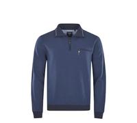 hajo Sweat-shirt à manches longues - Oeil de paon - 26222 638 - Structure bleu amiral - Taille : 3XL
