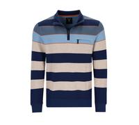 HAJO Sweat-shirt 'Stay Fresh' beige / bleu / bleu foncé / orange foncé, Taille XL