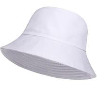HAJRA® Chapeau bob unisexe en coton uni, idéal pour la chasse, la randonnée, le camping, la pêche, les vacances. Chapeau cloche pour homme et femme, 56-58 cm