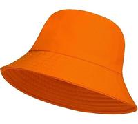 HAJRA® Chapeau bob unisexe en coton uni, idéal pour la chasse, la randonnée, le camping, la pêche, les vacances. Chapeau cloche pour homme et femme, 56-58 cm
