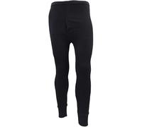 HAJRA® Sous-vêtement thermique extrême pour homme - Caleçon long chaud pour l'hiver, idéal pour temps froid, tailles S-XXL, Noir (Long Johns), S