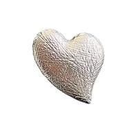 HaJuNa Broche magnétique en forme de cœur plaqué argent - Broche élégante pour fixer écharpes, ponchos, chapeaux et sacs - Pas besoin d'épinglette - Accessoire de mode pour femme