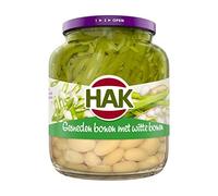 Hak Gesneden Bonen a rencontré Witte Bonen - Haricots hachés avec haricots blancs - 685g