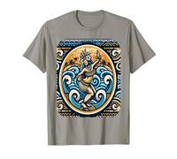 Haka Dance Tenue polynésienne néo-zélandaise Culture maorie T-Shirt, Homme, Ardoise, XXL