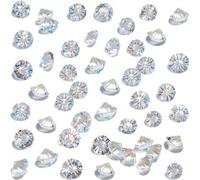 HAKACC 500 Pièces de Verre Décoratif Diamants, 10mm Brillants Pierres Précieuses en Cristal Clair