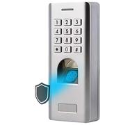 Hakeeta Lecteur d'empreinte Digitale IP66 biométrique + système de contrôle d'accès par Mot de Passe, Serrure de Porte d'entrée, accès Multiple par Empreinte Digitale/PIN