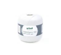 HAKELGARN 100 fil coton à crocheter - - certifié Oeko-Tex(...) - 101 Blanc