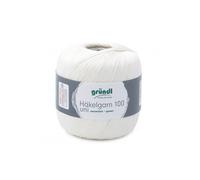 HAKELGARN 100 fil coton à crocheter - - certifié Oeko-Tex(...) - 102 Ecru